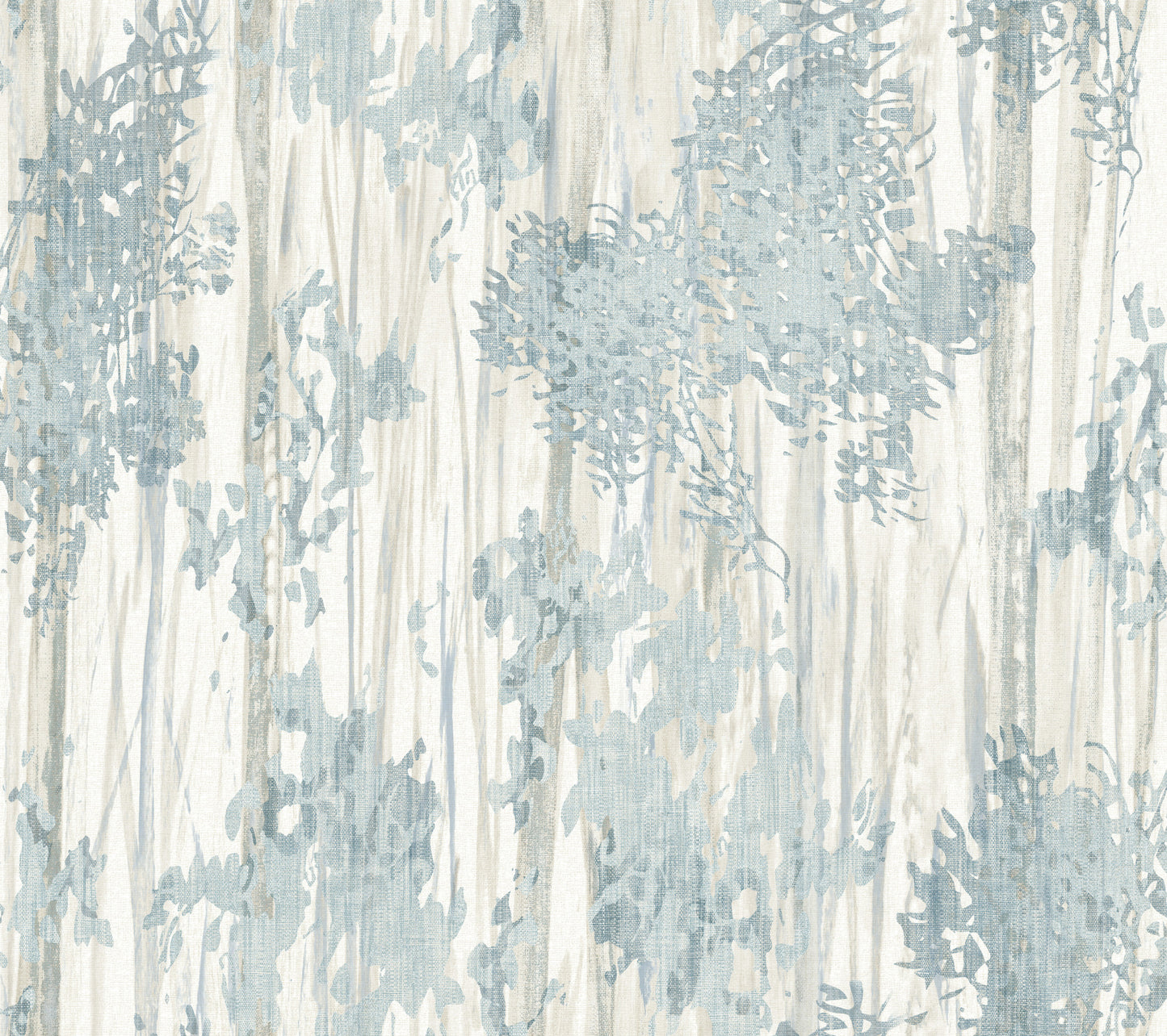 York Wallcoverings Woodnote Aspen Grove Blue Wallpaper Modern Botanical Blues   - GN2602