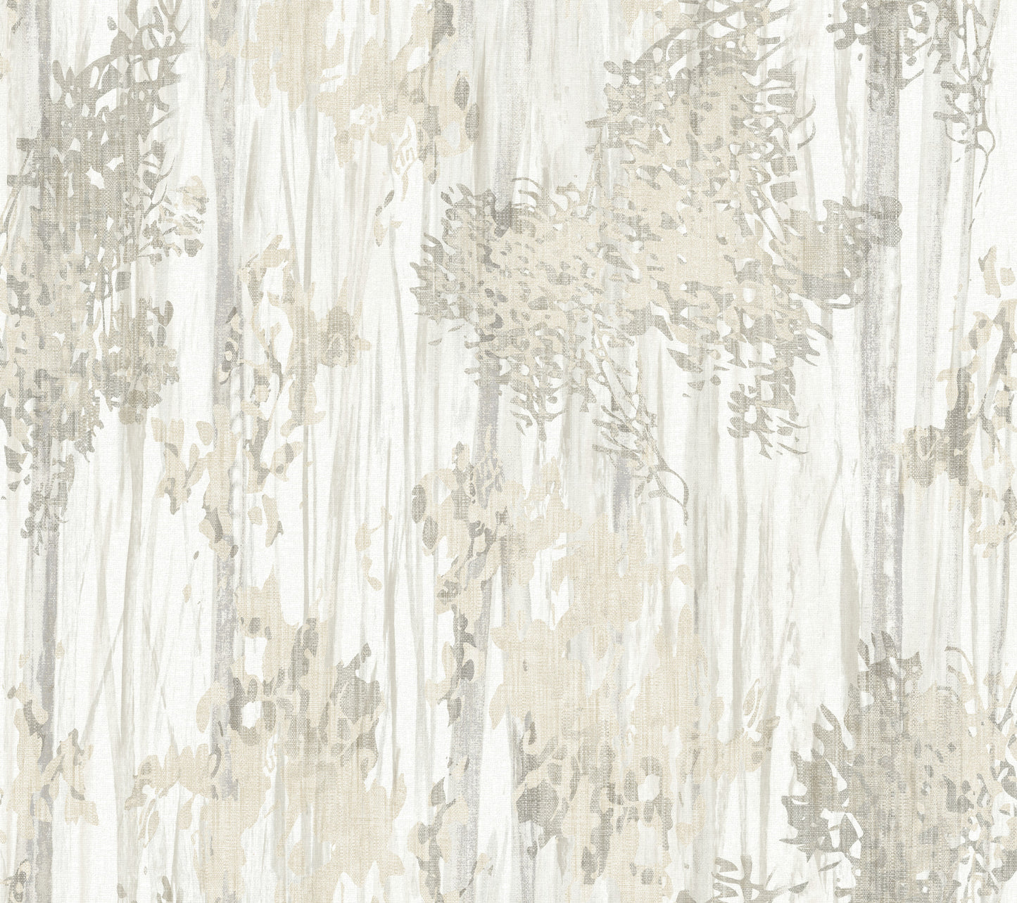 York Wallcoverings Woodnote Aspen Grove Grey Wallpaper Modern Botanical Greys   - GN2603
