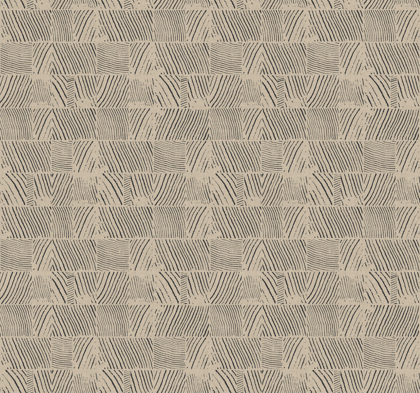 York Wallcoverings Woodnote Woodcut Black and Linen Wallpaper Modern Geometrics Blacks   - GN2621