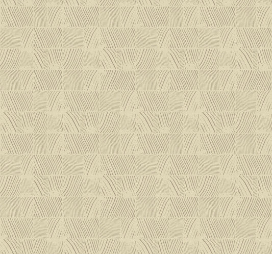 York Wallcoverings Woodnote Woodcut Beige Wallpaper Modern Geometrics Greys   - GN2623