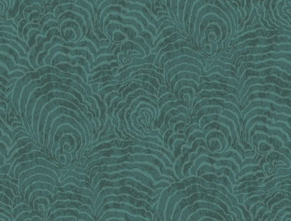 York Wallcoverings Woodnote Ocean Jasper Teal Wallpaper Modern Geometrics Blues   - GN2631