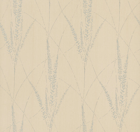 York Wallcoverings Woodnote Graceful Willow Putty Wallpaper Transitional Botanical Beiges   - GN2641