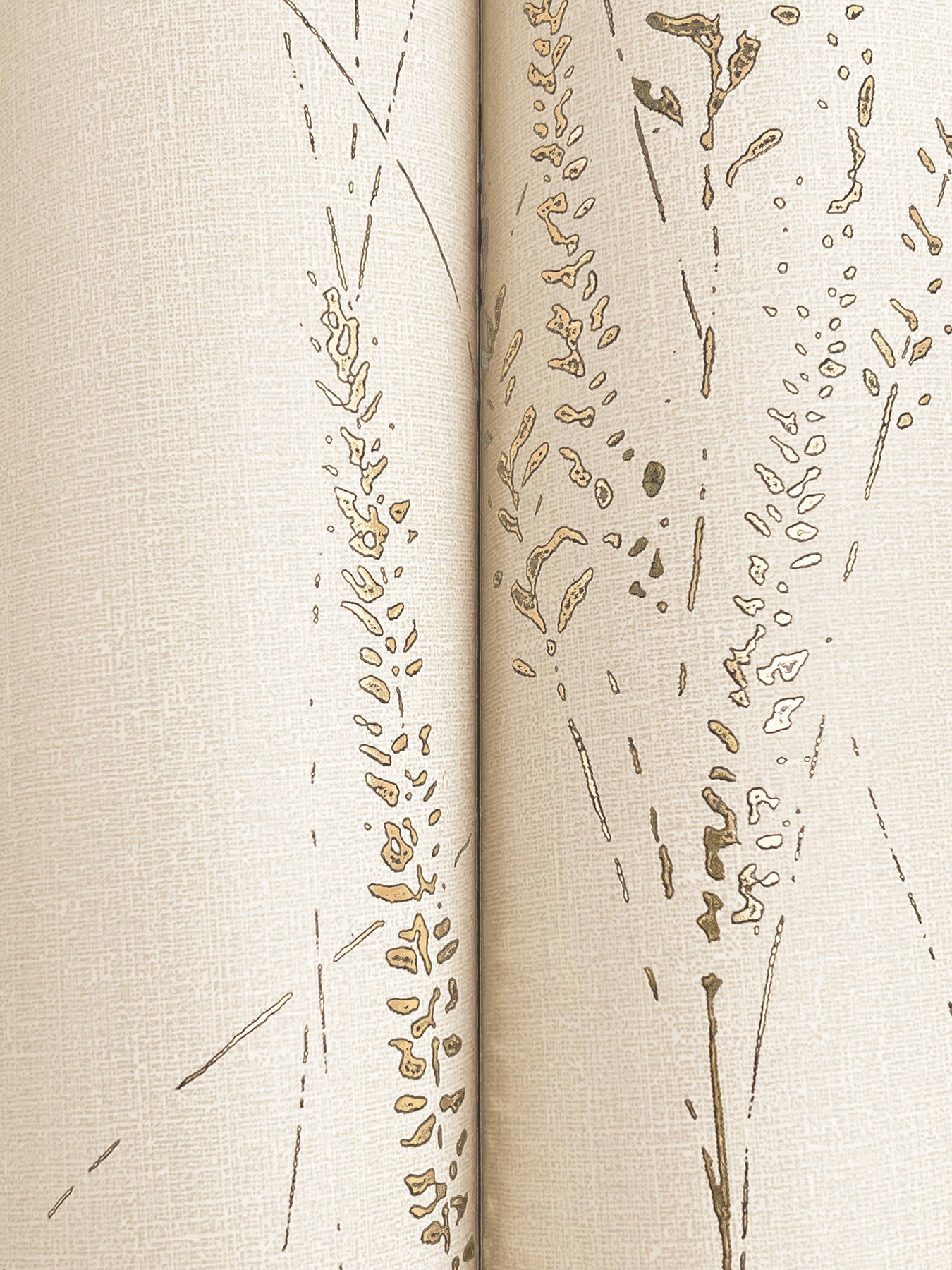 York Wallcoverings Woodnote Graceful Willow Pale Straw Wallpaper Transitional Botanical Beiges   - GN2642