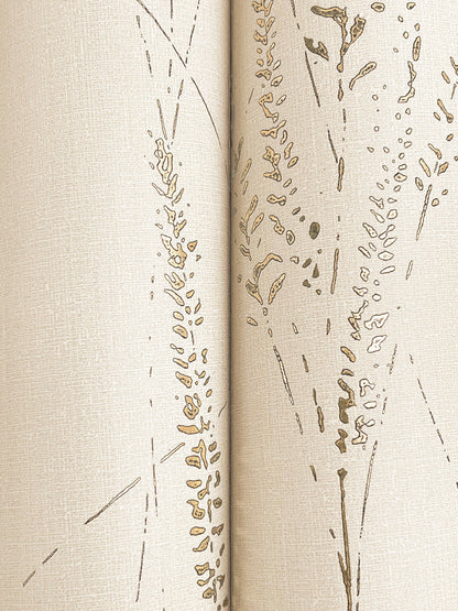 York Wallcoverings Woodnote Graceful Willow Pale Straw Wallpaper Transitional Botanical Beiges   - GN2642