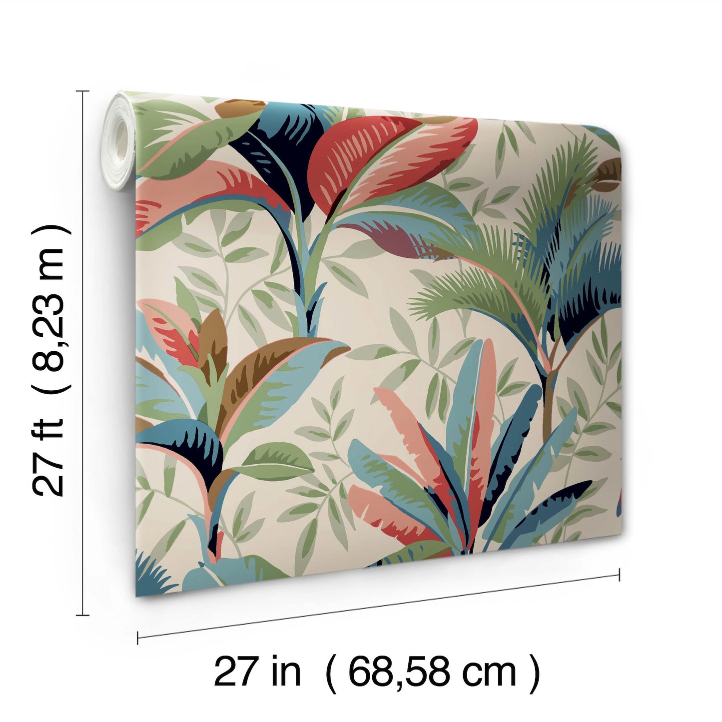 York Wallcoverings Greenhouse Summerhouse Savanna Wallpaper  Tropical Multicolor   - GO8203