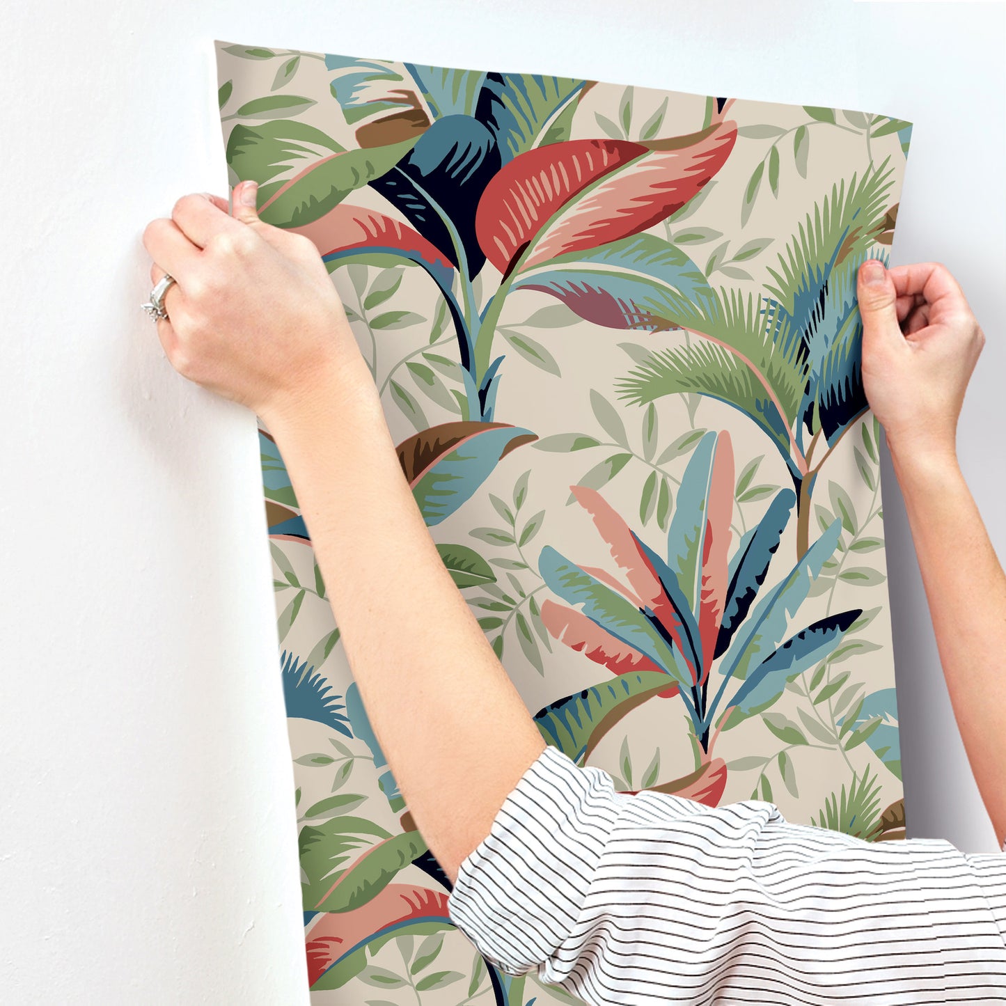 York Wallcoverings Greenhouse Summerhouse Savanna Wallpaper  Tropical Multicolor   - GO8203