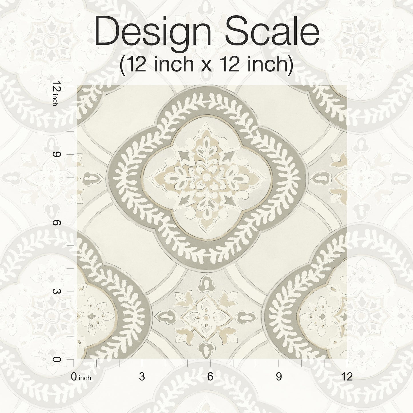 York Wallcoverings Greenhouse Garden Trellis Hazel Wallpaper  Geometrics Neutrals   - GO8212