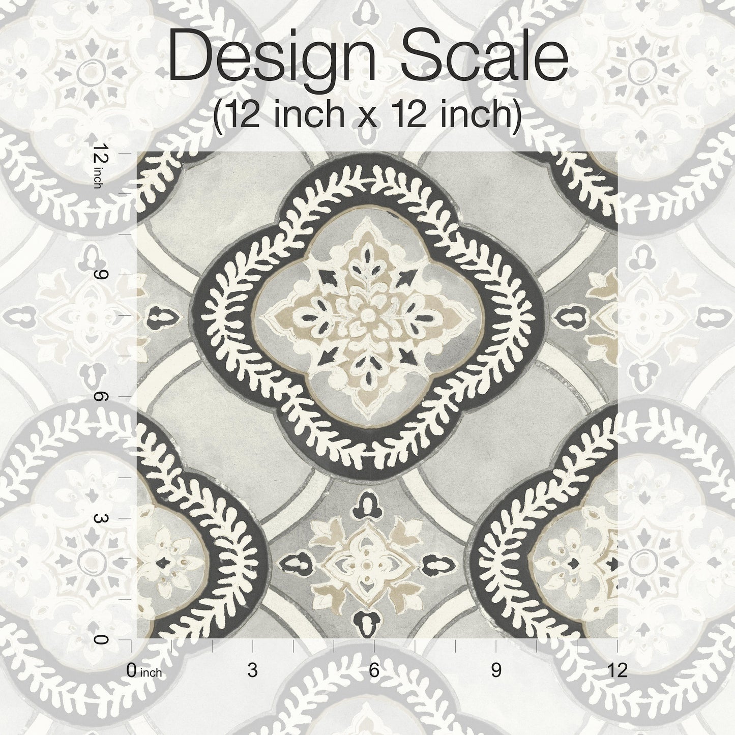 York Wallcoverings Greenhouse Garden Trellis Onyx Wallpaper  Geometrics Greys   - GO8213