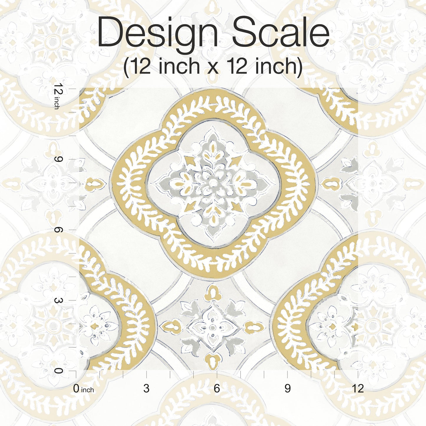 York Wallcoverings Greenhouse Garden Trellis Ochre Wallpaper  Geometrics Yellows   - GO8215