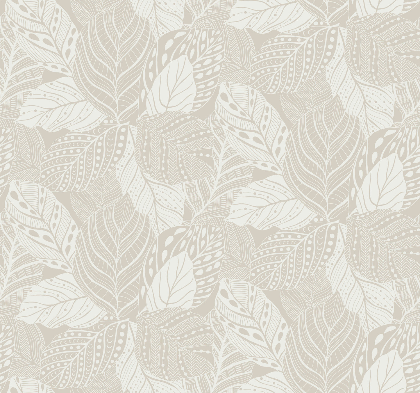 York Wallcoverings Greenhouse Vinca White Metallic Wallpaper  Botanical Metallics   - GO8222