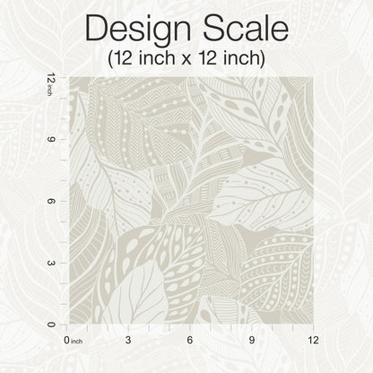 York Wallcoverings Greenhouse Vinca White Metallic Wallpaper  Botanical Metallics   - GO8222