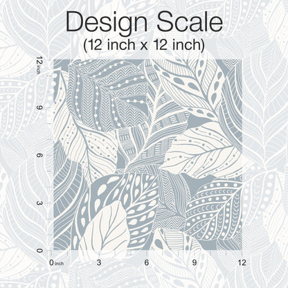 York Wallcoverings Greenhouse Vinca Blue Wallpaper  Botanical Blues   - GO8225