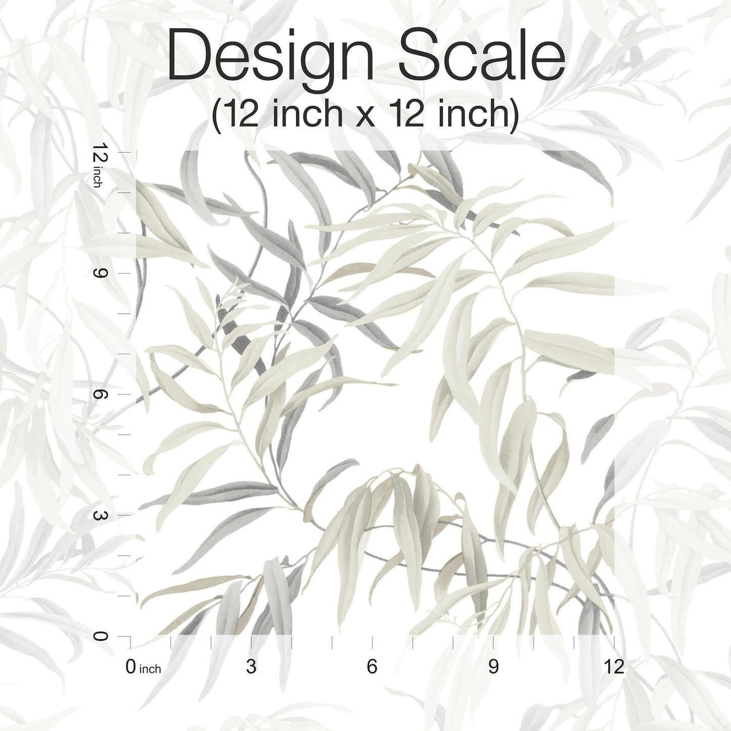 York Wallcoverings Greenhouse Willow Grove Sand Wallpaper  Botanical Neutrals   - GO8243