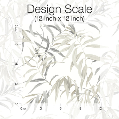 York Wallcoverings Beige & Neutrals Willow Grove Sand Wallpaper Botanical Botanical Sand   - GO8243