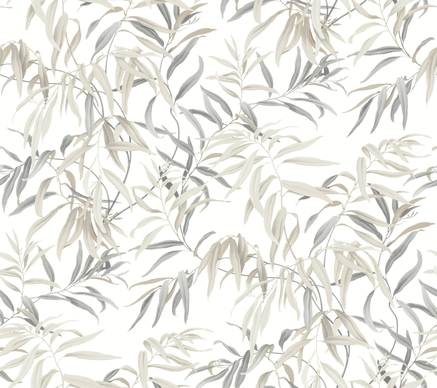 York Wallcoverings Greenhouse Willow Grove Sand Wallpaper  Botanical Neutrals   - GO8243