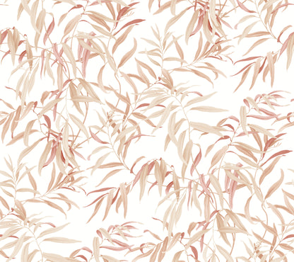York Wallcoverings Greenhouse Willow Grove Clay Wallpaper  Botanical Greys   - GO8244