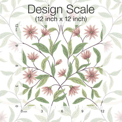 York Wallcoverings Greenhouse Jasmine Coral Wallpaper  Florals and Flowers Pinks   - GO8252