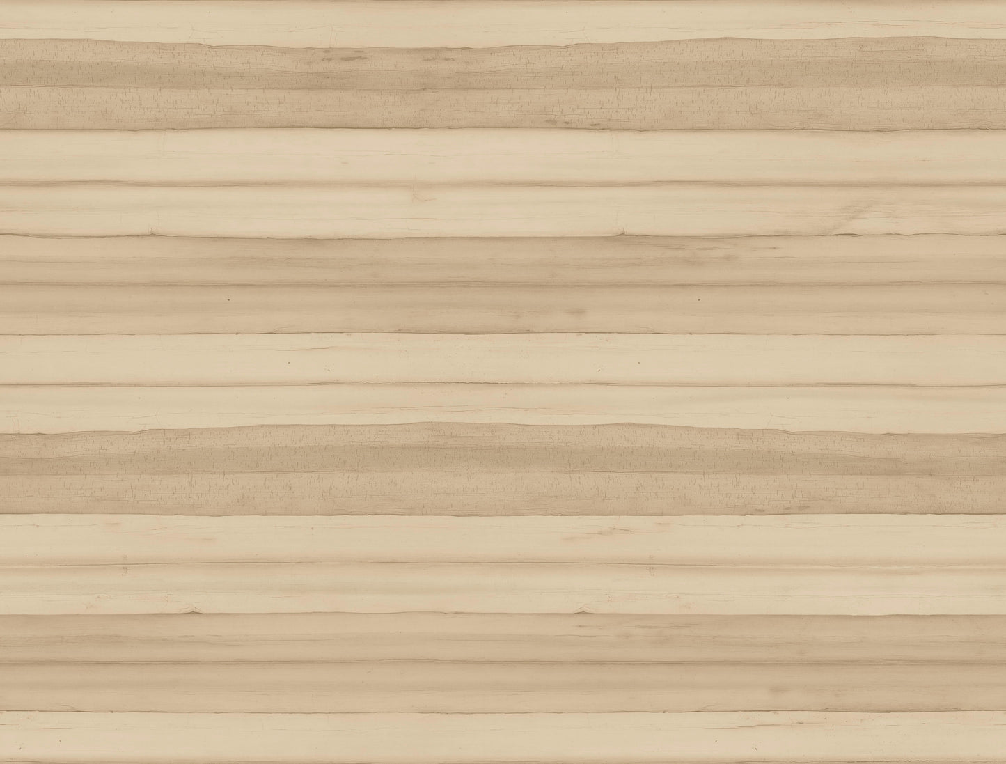 Wallpaper featuring a brown leaf-oak motif with beige stripes on a light background, subtle texture.