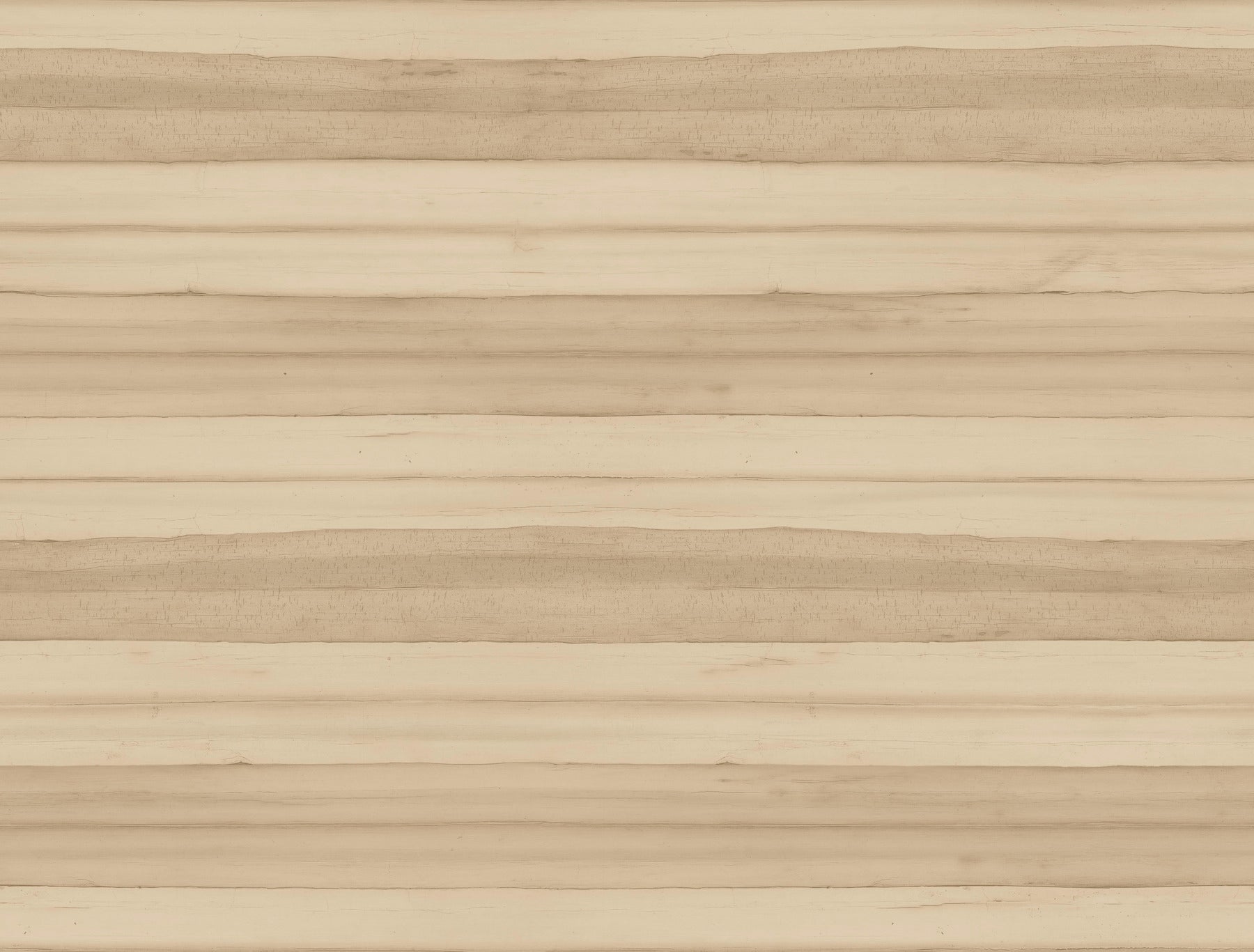Wallpaper featuring a brown leaf-oak motif with beige stripes on a light background, subtle texture.