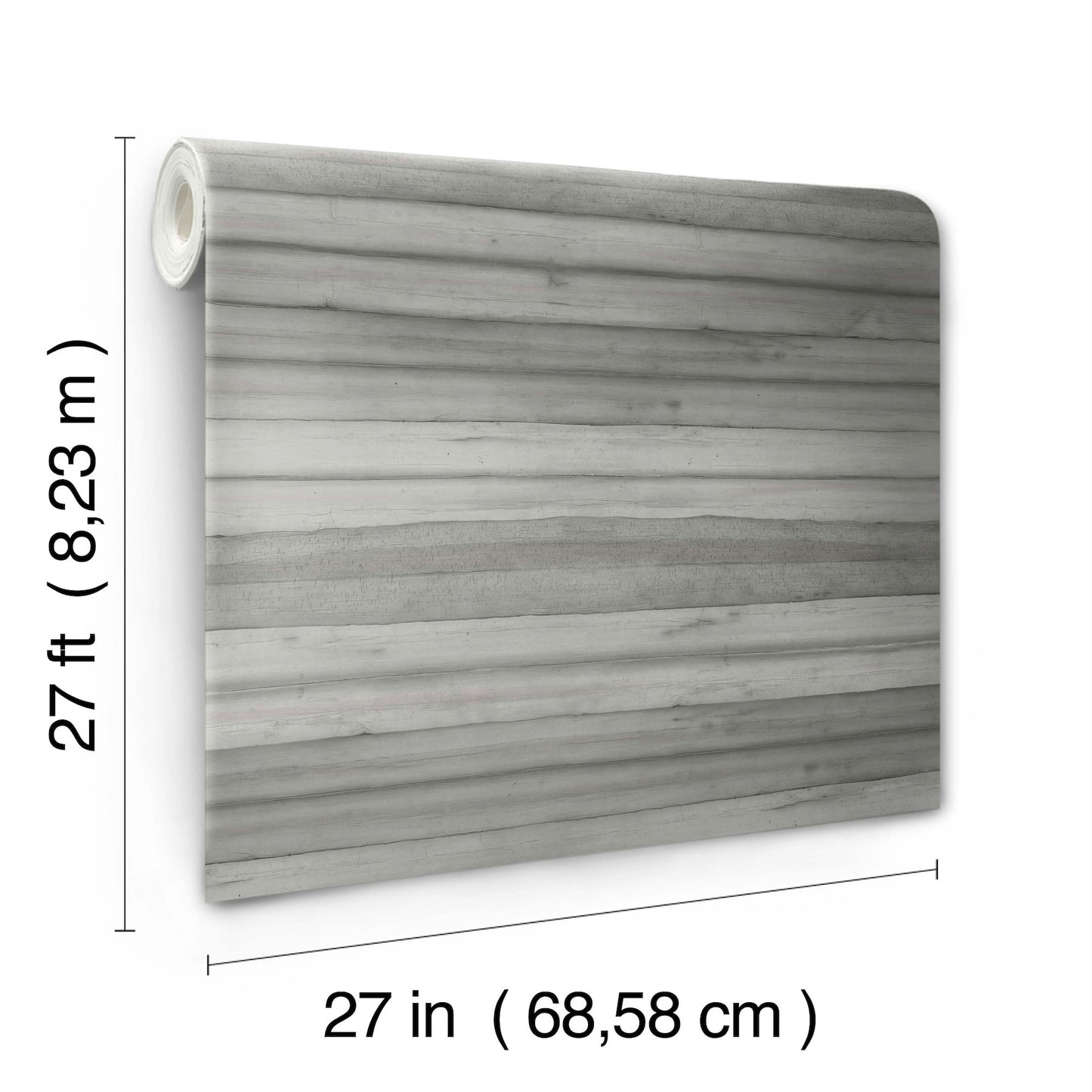 York Wallcoverings Greenhouse Pandora Leaf Grey Wallpaper  Stripes Greys   - GO8264