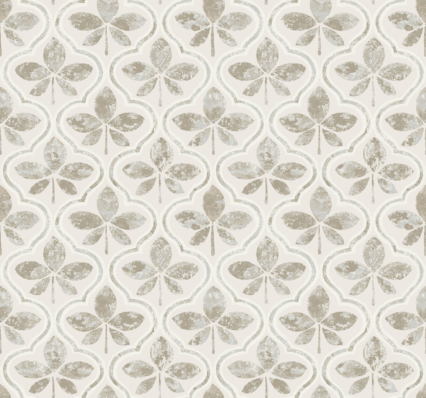 York Wallcoverings Earthy Tones Sevilla Grey Wallpaper  Geometrics Greys   - GO8272
