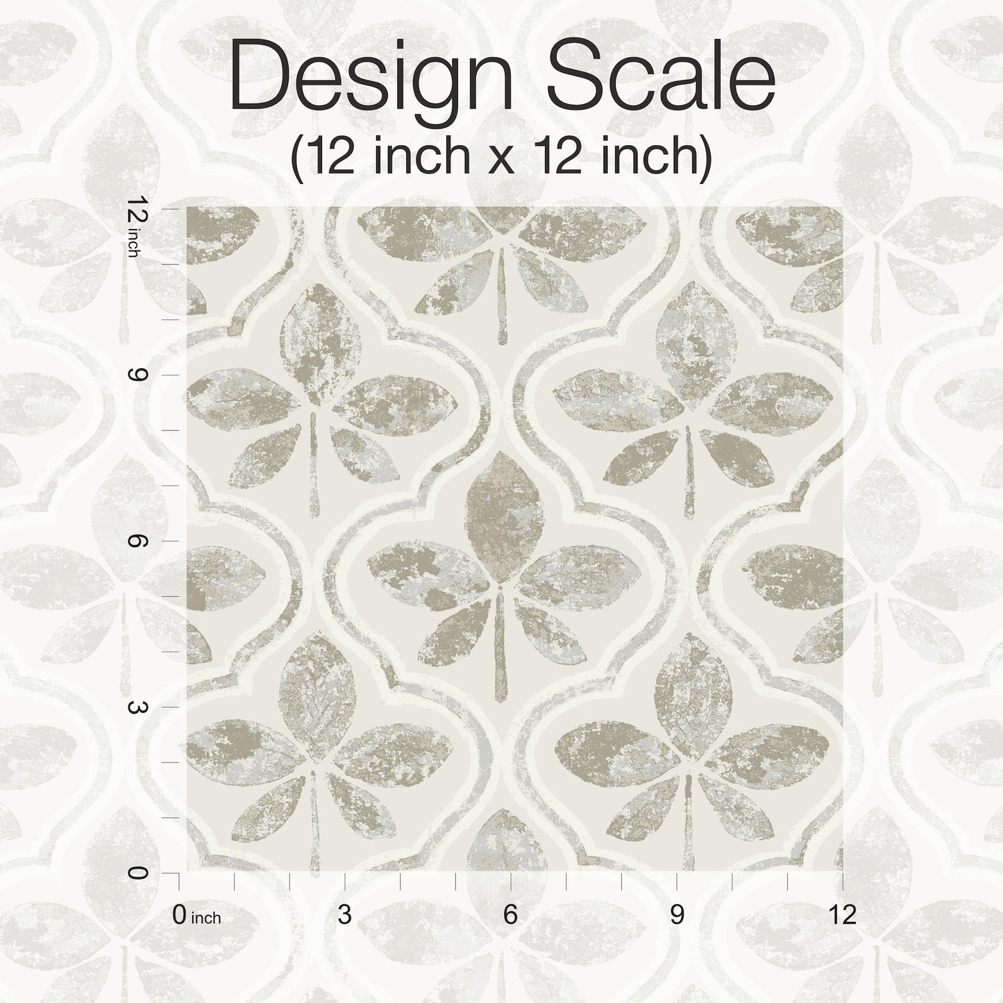 York Wallcoverings Earthy Tones Sevilla Grey Wallpaper  Geometrics Greys   - GO8272