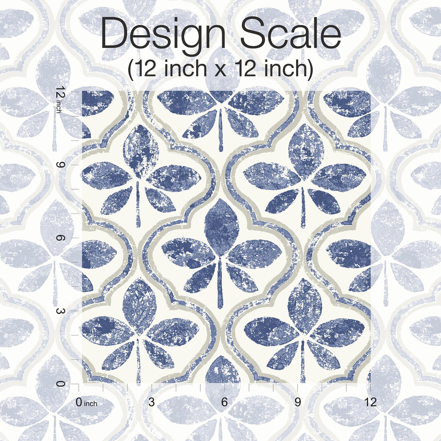 York Wallcoverings Blues II Sevilla Cobalt Wallpaper Geometrics Geometrics Cobalt   - GO8273