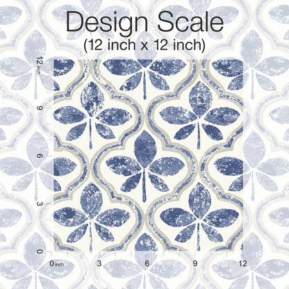 York Wallcoverings Blues II Sevilla Cobalt Wallpaper Geometrics Geometrics Cobalt   - GO8273