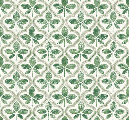 York Wallcoverings Earthy Tones Sevilla Clover Wallpaper Geometrics Geometrics Clover   - GO8274
