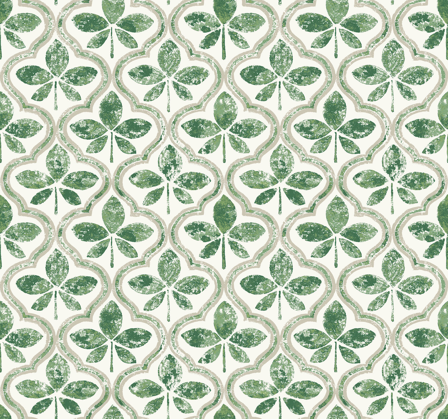 York Wallcoverings Greenhouse Sevilla Clover Wallpaper  Geometrics Greens   - GO8274