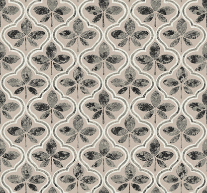 York Wallcoverings Black & White, III Sevilla Onyx Wallpaper Geometrics Geometrics Onyx   - GO8275