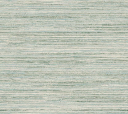 York Wallcoverings Artistic Abstracts Fountain Grass Jade Wallpaper Transitional Faux Grasscloth Blues   - GO8303