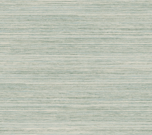 York Wallcoverings Artistic Abstracts Fountain Grass Jade Wallpaper Transitional Faux Grasscloth Blues   - GO8303