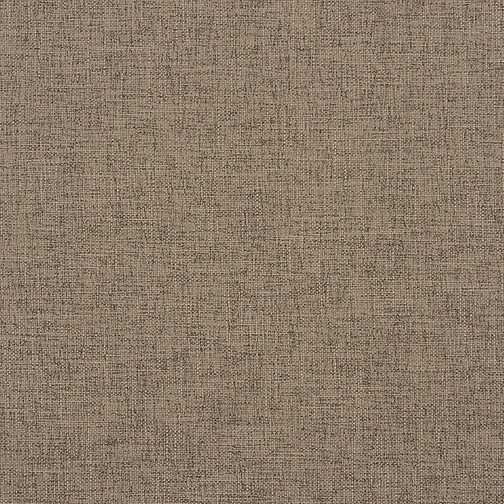 Brown woven upholstery fabric swatch with a textured linen-like weave.