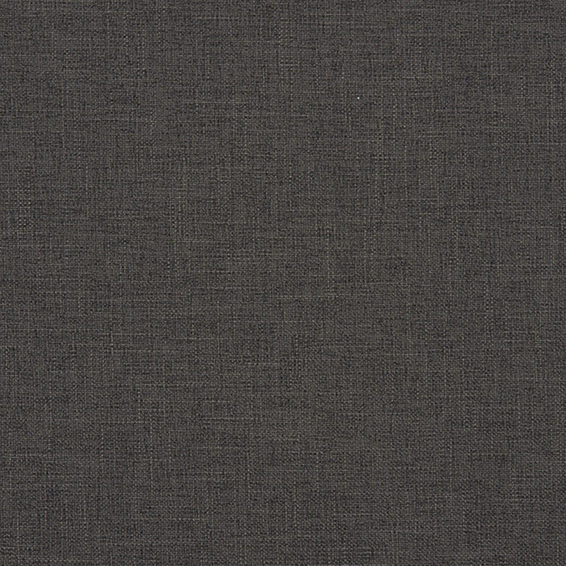 Dark charcoal linen-textured fabric with subtle grain, upholstery fabric swatch.