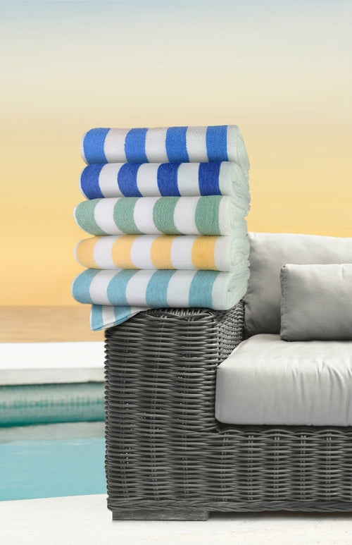 GPL Collection Cabana Stripes Pool/Beach Towels 2 PK