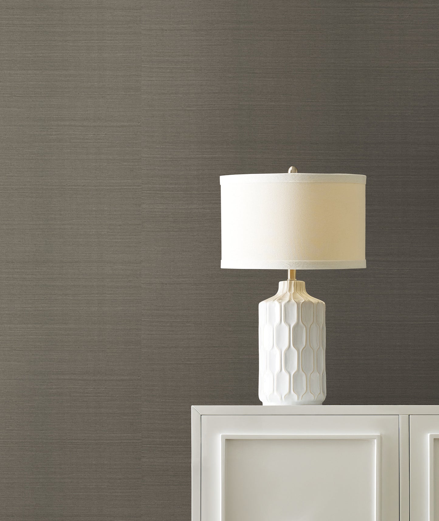 York Wallcoverings Grasscloth Resource Maguey Sisal Truffle Wallpaper Traditional Grasscloth Greys   - GR1045NWFD