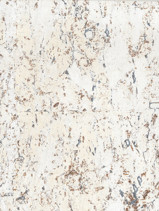 York Wallcoverings Best Sellers Cork White Wallpaper   Whites and Off-Whites   - GR1092