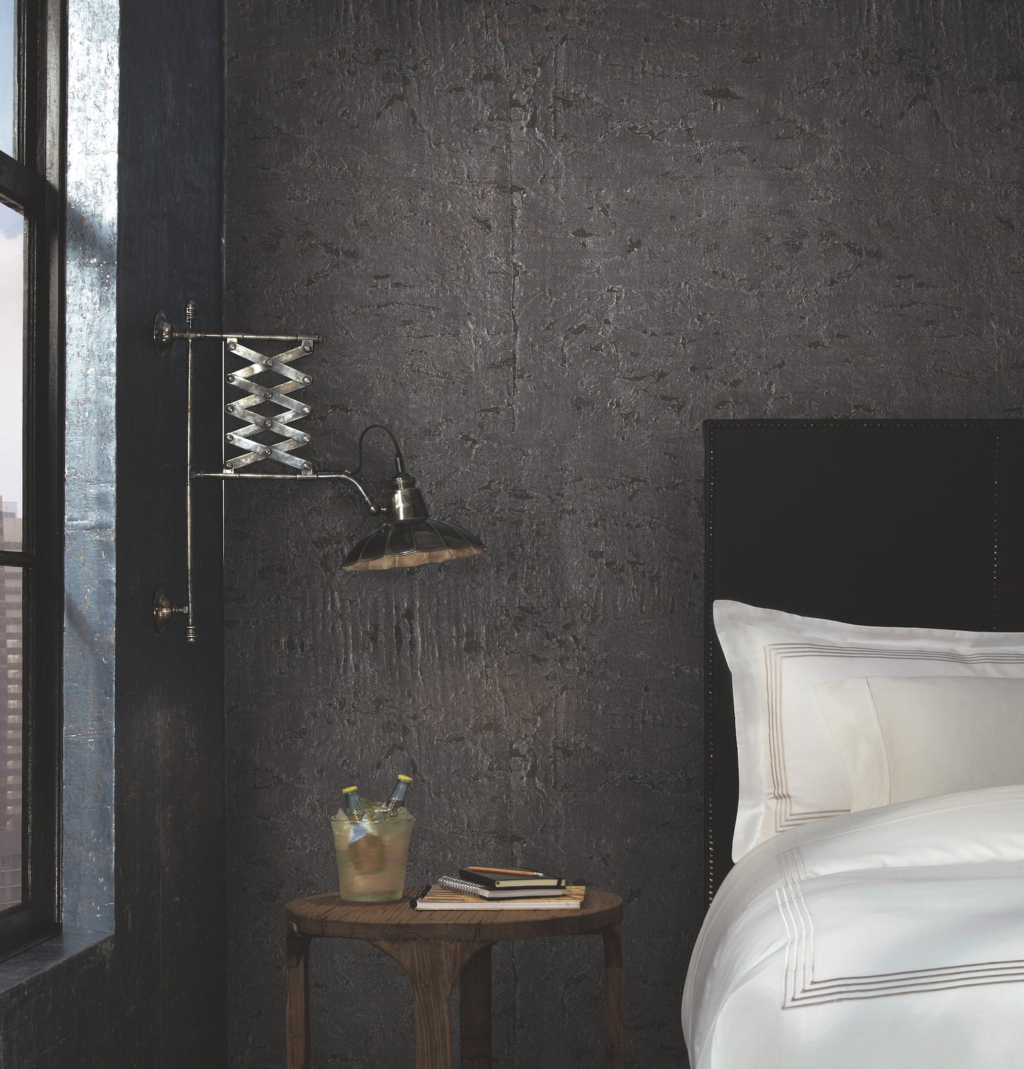 York Wallcoverings Grandmillennial Cork Metallic Wallpaper   Metallics   - GR1098