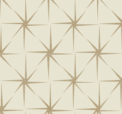 York Wallcoverings Grandmillennial Evening Star Cream Wallpaper  Geometrics Greens   - GR5944