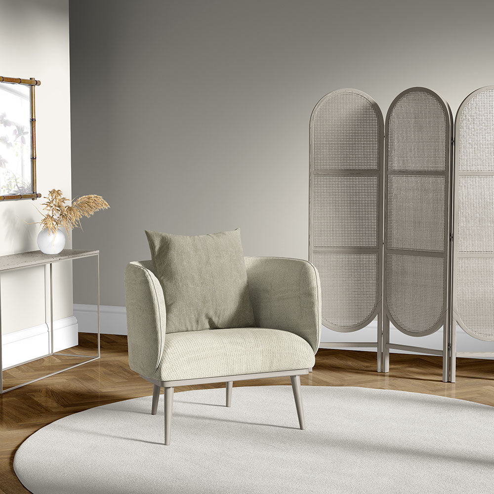 Cream solid fabric swatch - NJ25-1431
