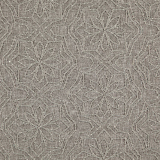 JF Fabrics GRETA 96 Fabric Transitional,Contemporary,Floral,Metallic Grey/Silver   - 8165396 J8721