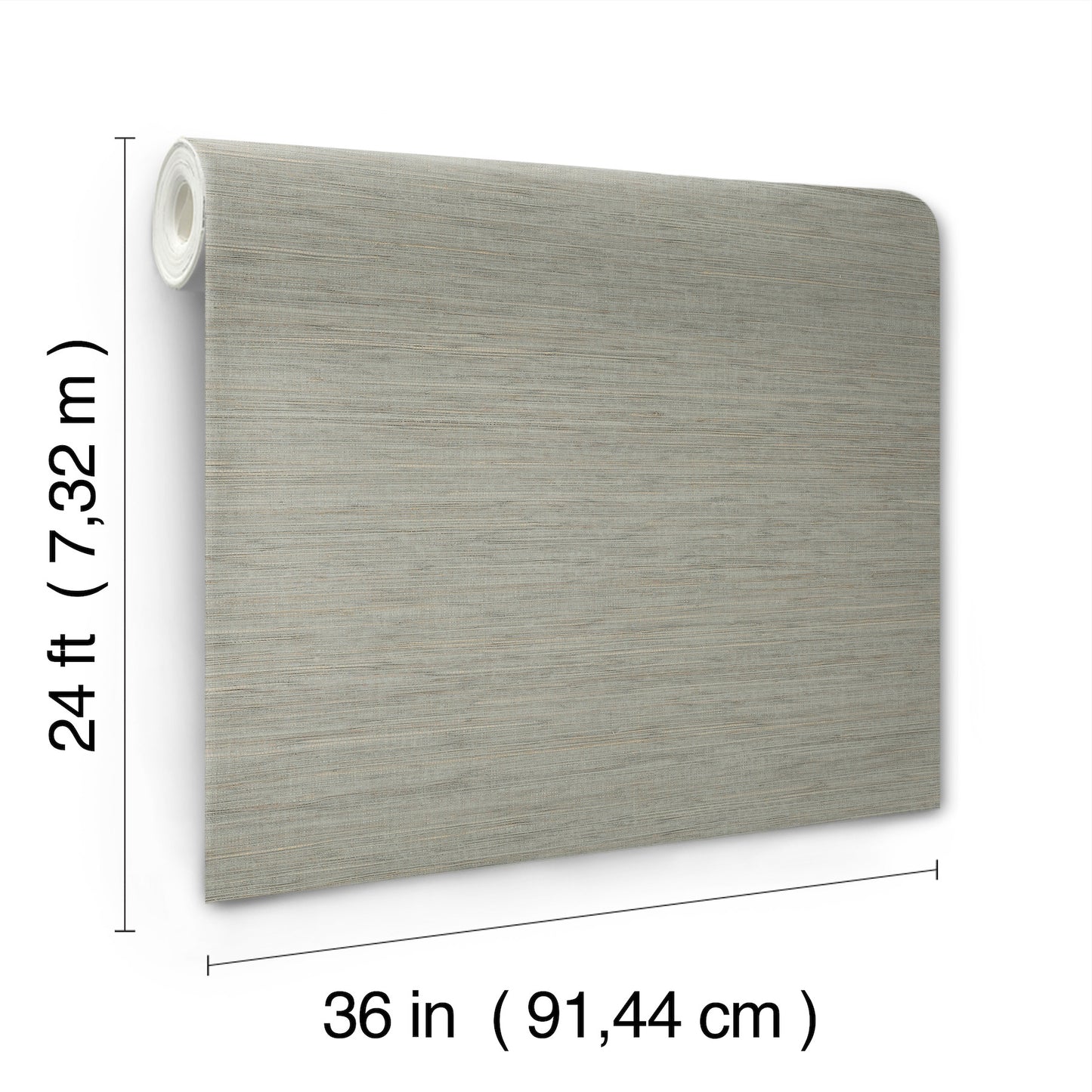 York Wallcoverings Ronald Redding Painted Hemp Light Grey Wallpaper Grasscloth Naturals Light Grey  Wallpaper - GRL88020