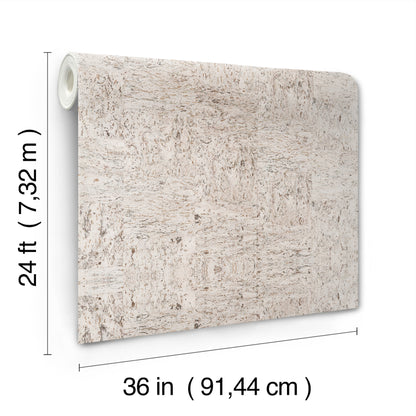 York Wallcoverings Ronald Redding Caldera Cork Silver Birch Wallpaper Cork Naturals Silver Birch  Wallpaper - GRL88203