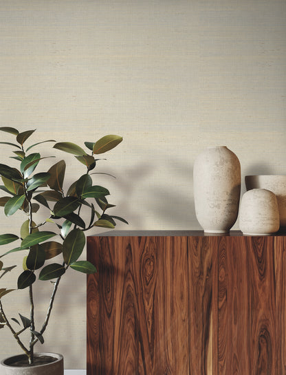 York Wallcoverings Ronald Redding Glistening Sisal Whitening Wallpaper Grasscloth Naturals Whitening  Wallpaper - GRL88350
