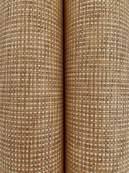 York Wallcoverings Ronald Redding Check Paperweave Saddle Weave Wallpaper Paper Weave Naturals Saddle Weave  Wallpaper - GRL88364