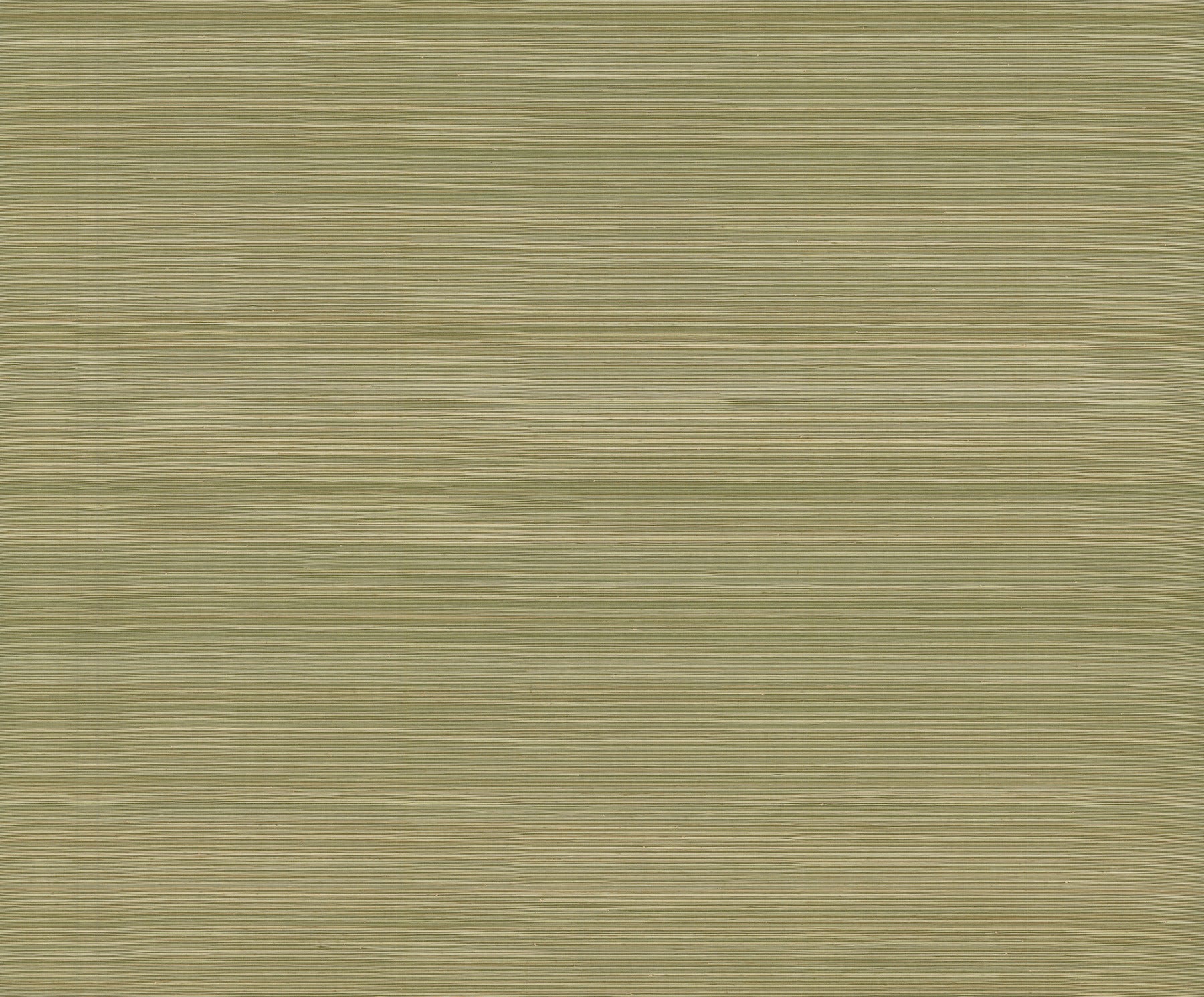Olive-green grasscloth wallpaper with a natural woven texture and subtle horizontal pattern.