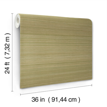 Beige grasscloth Moss wallpaper roll with natural woven texture, 36 in wide x 24 ft long.