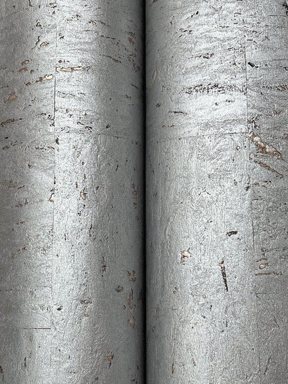 York Wallcoverings Ronald Redding Caldera Cork Steel Wallpaper Cork Naturals Steel  Wallpaper - GRL88369