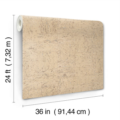 York Wallcoverings Ronald Redding Caldera Cork Whitewash Wallpaper Cork Naturals Whitewash  Wallpaper - GRL88371